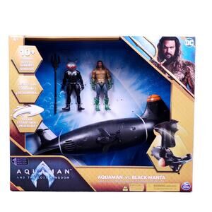 DC Aquaman vs Black Manta Action Figure Battle Set w/ Submarine *Missing Trident